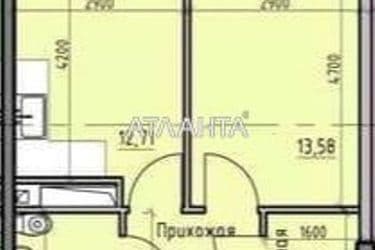 1-комнатная квартира по адресу ул. Радостная (площадь 38,6 м²) - Atlanta.ua - фото 10