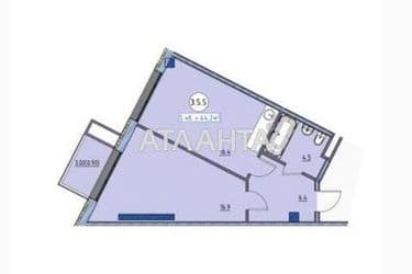 1-комнатная квартира по адресу ул. Приморская (площадь 44,2 м²) - Atlanta.ua - фото 14