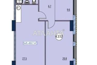 1-room apartment apartment by the address st. Primorskaya Suvorova (area 69,7 m²) - Atlanta.ua - photo 14