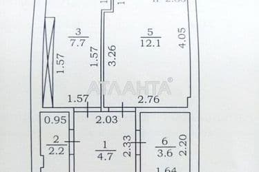 1-кімнатна квартира за адресою вул. Софіївська (площа 37 м²) - Atlanta.ua - фото 22
