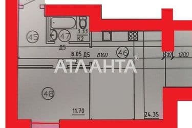 1-room apartment apartment by the address st. Plieva (area 48 m²) - Atlanta.ua - photo 9