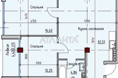 2-rooms apartment apartment by the address st. Primorskaya Suvorova (area 43 m²) - Atlanta.ua - photo 5