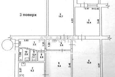 4+-rooms apartment apartment by the address st. Balkovskaya Frunze (area 69,1 m²) - Atlanta.ua - photo 30