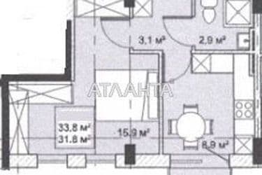 1-комнатная квартира по адресу ул. Бочарова ген. (площадь 31,7 м²) - Atlanta.ua - фото 6