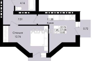 1-кімнатна квартира за адресою вул. Варшавський проїзд (площа 37 м²) - Atlanta.ua - фото 7