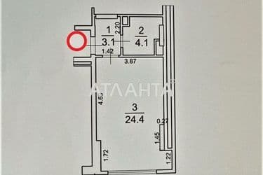 1-комнатная квартира по адресу ул. Парусная (площадь 32 м²) - Atlanta.ua - фото 14