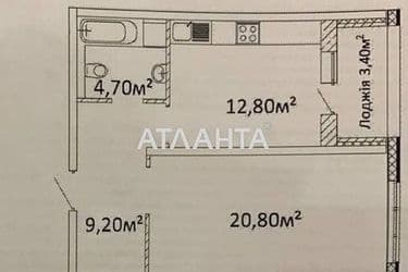 1-кімнатна квартира за адресою Гагаріна пр. (площа 49,2 м²) - Atlanta.ua - фото 7