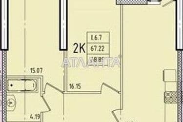 2-комнатная квартира по адресу ул. Генуэзская (площадь 68,7 м²) - Atlanta.ua - фото 22