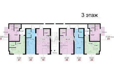 1-кімнатна квартира за адресою Першотравневий 1-й пров. (площа 11,4 м²) - Atlanta.ua - фото 13