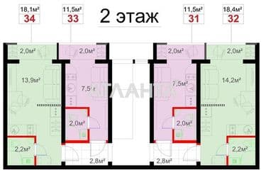 1-кімнатна квартира за адресою Першотравневий 1-й пров. (площа 21,7 м²) - Atlanta.ua - фото 6