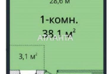 1-room apartment apartment by the address st. Gagarinskoe plato (area 38,1 m²) - Atlanta.ua - photo 6