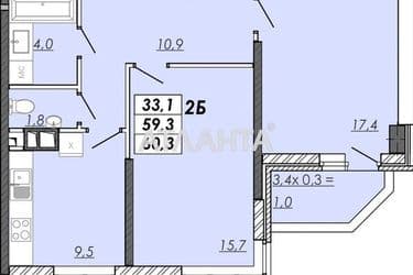 2-кімнатна квартира за адресою Овідіопольська дор. (площа 60,3 м²) - Atlanta.ua - фото 7