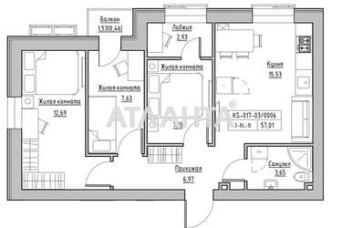 3-комнатная квартира по адресу 7 км овидиопольской дор. (площадь 57,0 м²) - Atlanta.ua - фото 6