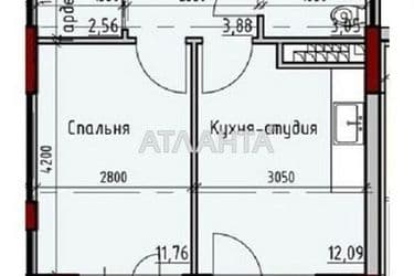 1-кімнатна квартира за адресою вул. Дачна (площа 39 м²) - Atlanta.ua - фото 10