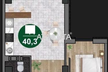 1-room apartment apartment by the address st. Paustovskogo (area 39,6 m²) - Atlanta.ua - photo 8