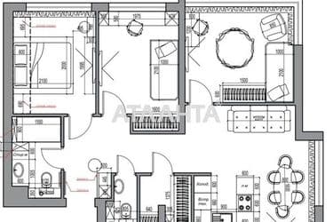 3-кімнатна квартира за адресою вул. Філатова ак. (площа 73 м²) - Atlanta.ua - фото 17