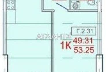 1-room apartment apartment by the address st. Genuezskaya (area 54,7 m²) - Atlanta.ua - photo 18