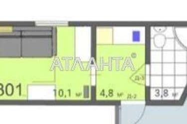 1-room apartment apartment by the address st. Knyazheskaya Baranova (area 22,9 m²) - Atlanta.ua - photo 20