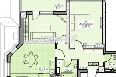 2-кімнатна квартира за адресою вул. Генуезька (площа 62,4 м²) - Atlanta.ua - фото 27