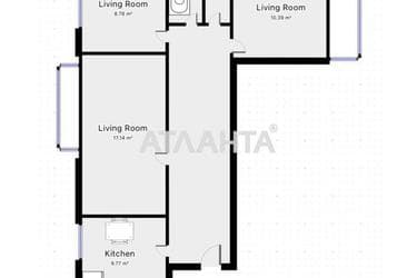 3-кімнатна квартира за адресою вул. Вільямса ак. (площа 64,8 м²) - Atlanta.ua - фото 19