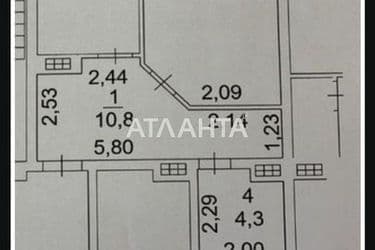 1-кімнатна квартира за адресою вул. Украинки Леси (площа 44 м²) - Atlanta.ua - фото 22