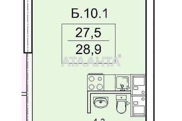 1-room apartment apartment by the address st. Topolinnyy per (area 29 m²) - Atlanta.ua - photo 18