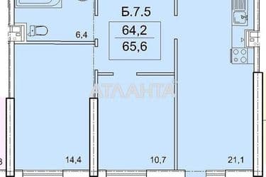2-комнатная квартира по адресу Тополинный пер. (площадь 65,8 м²) - Atlanta.ua - фото 18