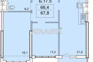 2-rooms apartment apartment by the address st. Topolinnyy per (area 68,1 m²) - Atlanta.ua - photo 18