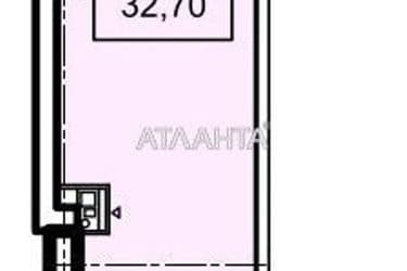1-комнатная квартира по адресу Тополинный пер. (площадь 32,9 м²) - Atlanta.ua - фото 18
