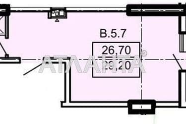 1-комнатная квартира по адресу Тополинный пер. (площадь 28,8 м²) - Atlanta.ua - фото 18