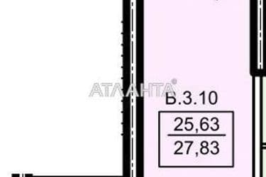 1-комнатная квартира по адресу Тополинный пер. (площадь 28,2 м²) - Atlanta.ua - фото 18