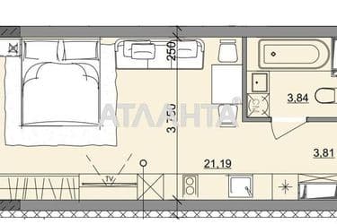 1-room apartment apartment by the address st. Bocharova gen (area 28,8 m²) - Atlanta.ua - photo 6