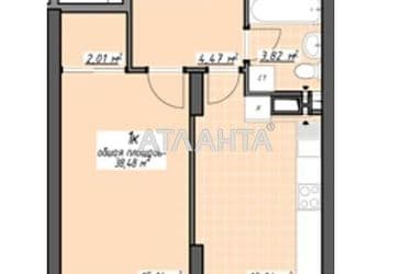 1-room apartment apartment by the address st. Glushko ak pr Dimitrova pr (area 38,9 m²) - Atlanta.ua - photo 10