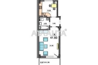 1-room apartment apartment by the address st. Vokzalnyy per (area 48 m²) - Atlanta.ua - photo 9