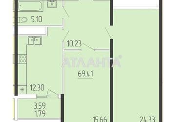 2-комнатная квартира по адресу ул. Краснова (площадь 69,4 м²) - Atlanta.ua - фото 16