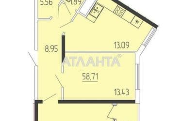 2-rooms apartment apartment by the address st. Krasnova (area 58,7 m²) - Atlanta.ua - photo 16