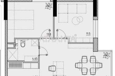 2-rooms apartment apartment by the address st. Srednefontanskiy per (area 60,3 m²) - Atlanta.ua - photo 19