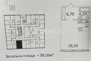 1-кімнатна квартира за адресою вул. Піонерська (площа 39,1 м²) - Atlanta.ua - фото 6