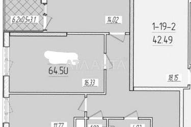 2-rooms apartment apartment by the address st. Krasnova (area 64,5 m²) - Atlanta.ua - photo 6