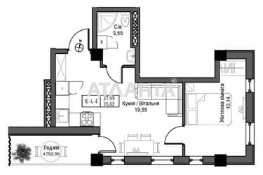 2-rooms apartment apartment by the address st. 7 km ovidiopolskoy dor (area 35,6 m²) - Atlanta.ua - photo 5