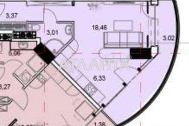 1-room apartment apartment by the address st. Gagarinskoe plato (area 35,1 m²) - Atlanta.ua - photo 6