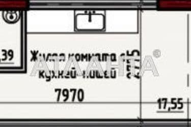 1-комнатная квартира по адресу ул. Донского Дмитрия (площадь 22,1 м²) - Atlanta.ua - фото 3