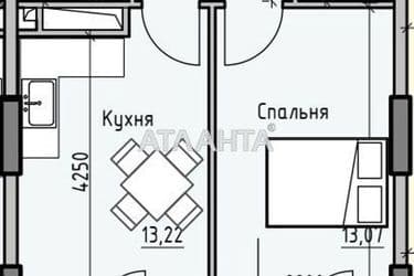 1-кімнатна квартира за адресою вул. Радісна (площа 41,2 м²) - Atlanta.ua - фото 4