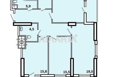 3-комнатная квартира по адресу Тополинный пер. (площадь 101,1 м²) - Atlanta.ua - фото 5