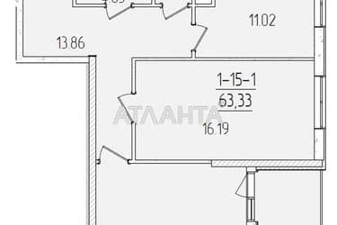 2-кімнатна квартира за адресою вул. Краснова (площа 63,2 м²) - Atlanta.ua - фото 18