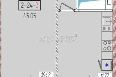 1-room apartment apartment by the address st. Krasnova (area 45,1 m²) - Atlanta.ua - photo 8