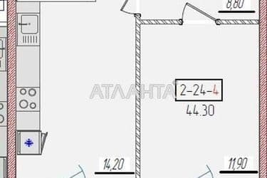 1-room apartment apartment by the address st. Krasnova (area 44,3 m²) - Atlanta.ua - photo 8