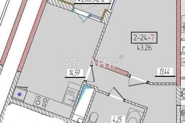 1-room apartment apartment by the address st. Krasnova (area 43,3 m²) - Atlanta.ua - photo 8