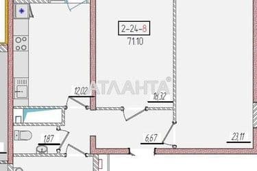 2-rooms apartment apartment by the address st. Krasnova (area 71,1 m²) - Atlanta.ua - photo 8