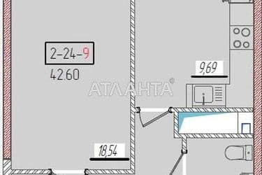 1-комнатная квартира по адресу ул. Краснова (площадь 42,6 м²) - Atlanta.ua - фото 8